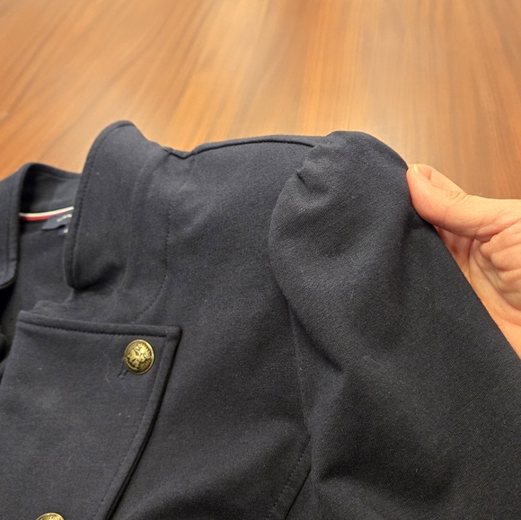Tommy Hilfiger Women's Navy Military Band Jacket with Gold Buttons XL - Picture 8 of 15